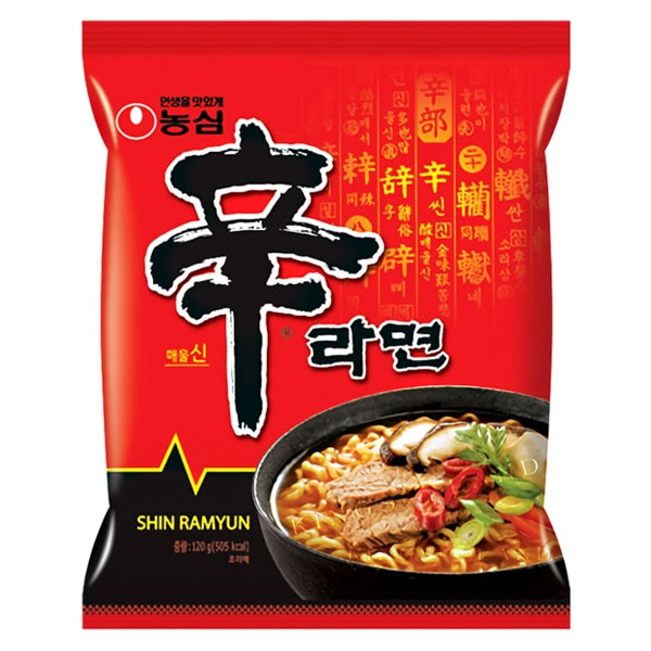 農心 辛ﾗｰﾒﾝ (袋/韓) 120g